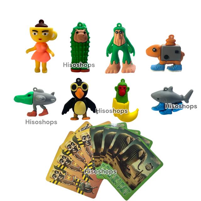 Tung Tung Tung Sahur โมเดลทุงทุง พร้อมผองเพื่อน 8 ตัว + การ์ด 8 ใบ COLLECT THEM ALL BRAIN ROT การ์ตูนฮิต พร้อมให้น้องๆได้สะสมกันค่ะ