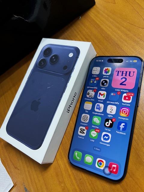 ไอโฟน 17 pro 256 gb Blue Titanium ประกันเหลือถึง 06Dec26