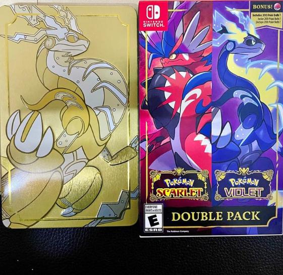 Pokemon Scarlet & Violet Double Pack + Steel Cover 3