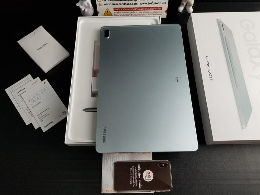 ขาย/แลก Samsung Galaxy Tab S7 FE (Wifi) 4/64GB Mystic Green ศูนย์ไทย สวยมากๆ แท้ ครบยกกล่อง เพียง 13,900 บาท  5