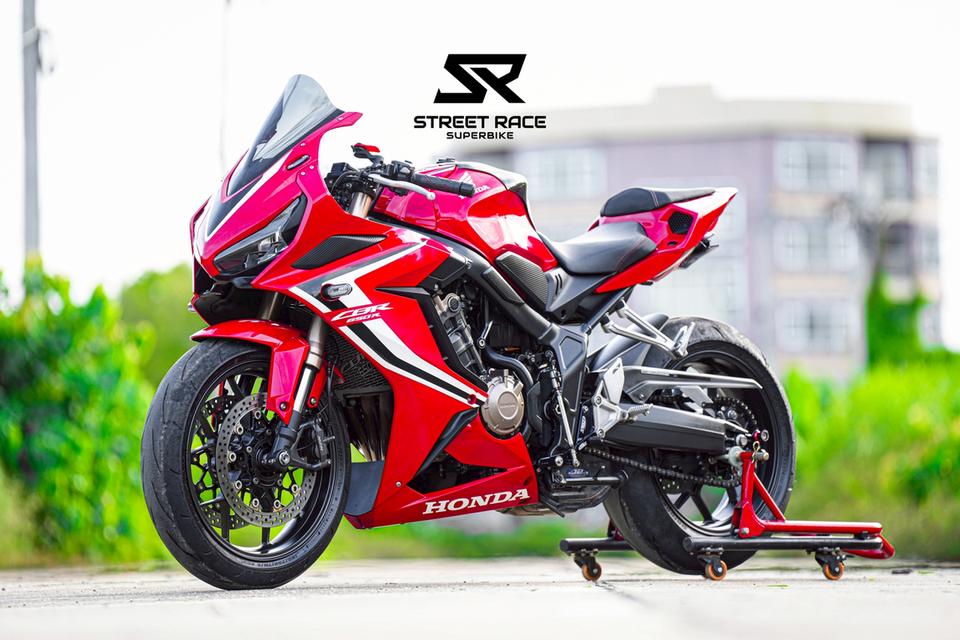 Honda CBR650R 2019 แดง รถปี 2019 รถสวย สภาพดี ท้ายสปอรท ของท่วม