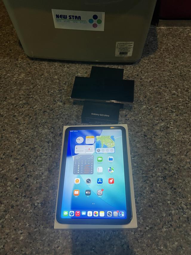 ขายๆๆๆถูกๆๆiPadMini6สีSpace Gray 256กิ๊กWifi Celluer ใส่ซิมได้เครื่องใช้งานดีทุกๆฟังชั่นรีสโตได้ตลอดไม่มีติดไอคราวคับ ( จอขาวจั๊วไม่มีเหลืองไม่มีไบร้ไ