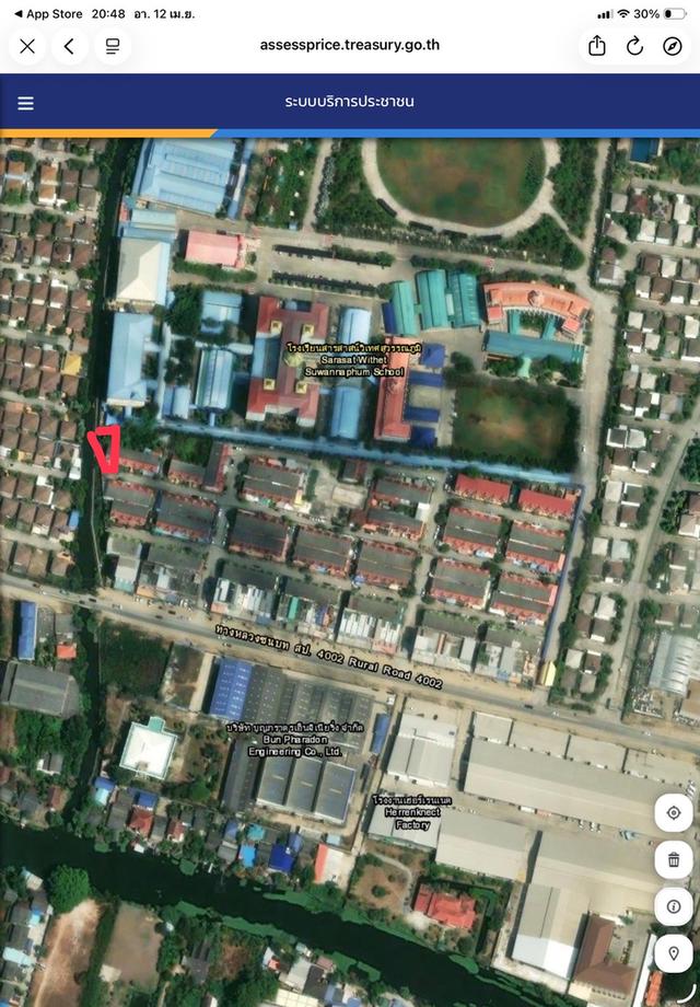 ขายบ้านทาว์นโฮม แปลงพื้นที่ดินบ้านหลังเดียวที่ใหญ่ที่สุดในหมู่บ้าน หลังริมสุด 80.9ตารางวา 3ห้องนอน2ห้องน้ำ ราคาพูดคุยกันได้ พร้อมโอน รูปที่ 14