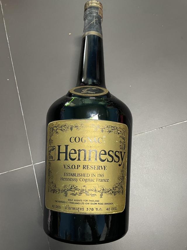 ขาย Hennessy V.S.O.P Reserve ฉลากเก่า วินเทจ หายาก นำเข้าโดย The Borneo (Thailand) ✅ ยังไม่เปิด / ซีลฝาครบ / ของแท้สำหรับนักสะสม tel 0819151547