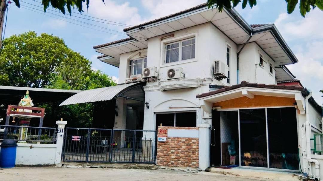 ขายด่วน‼️หมู่บ้านฟ้าลากูน รังสิตคลอง1  บ้านเดี่ยวหลังมุม ด้านหลัง ติดริมคลอง บรรยากาศดี  1
