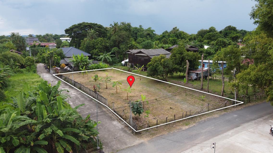 ที่ดิน 239 ตร.ว. ติดถนนคอนกรีต 2 ด้าน ถมแล้ว น้ำ-ไฟ-พร้อม