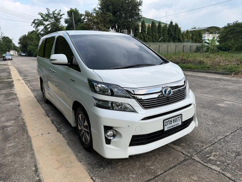 2014 TOYOTA VELLFIRE 2.4 Hybrid E-Four ZG EDITION รุ่นท็อป (สีขาว) รูปที่ 3