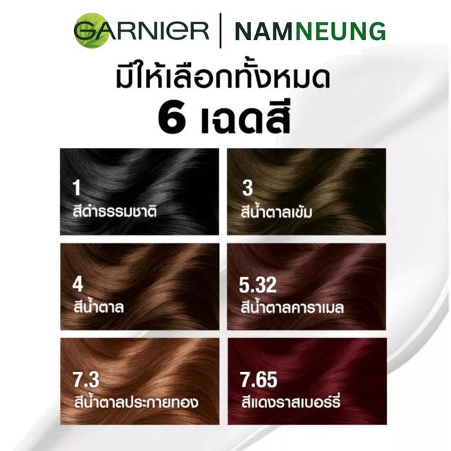 Garnier Color Naturals การ์นิเย่ สีดำ แนทเชอรัลส์ 1.0 ย้อมสีผม (1กล่อง)