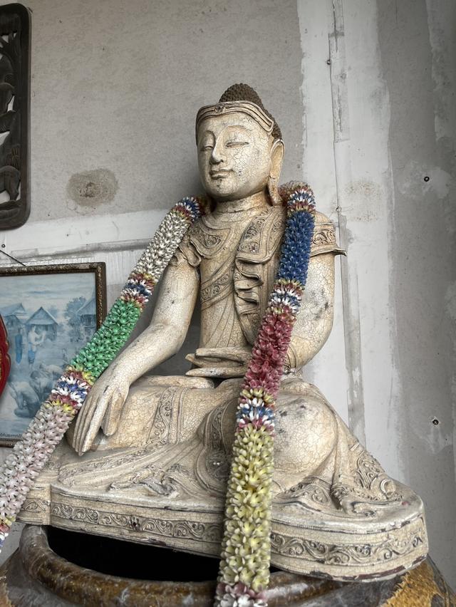 พระไม้มัณฑะเลย์ พระพุทธรูปไม้ หน้าตัก14นิ้ว พระไม้โบราณ ศิลปะพม่า