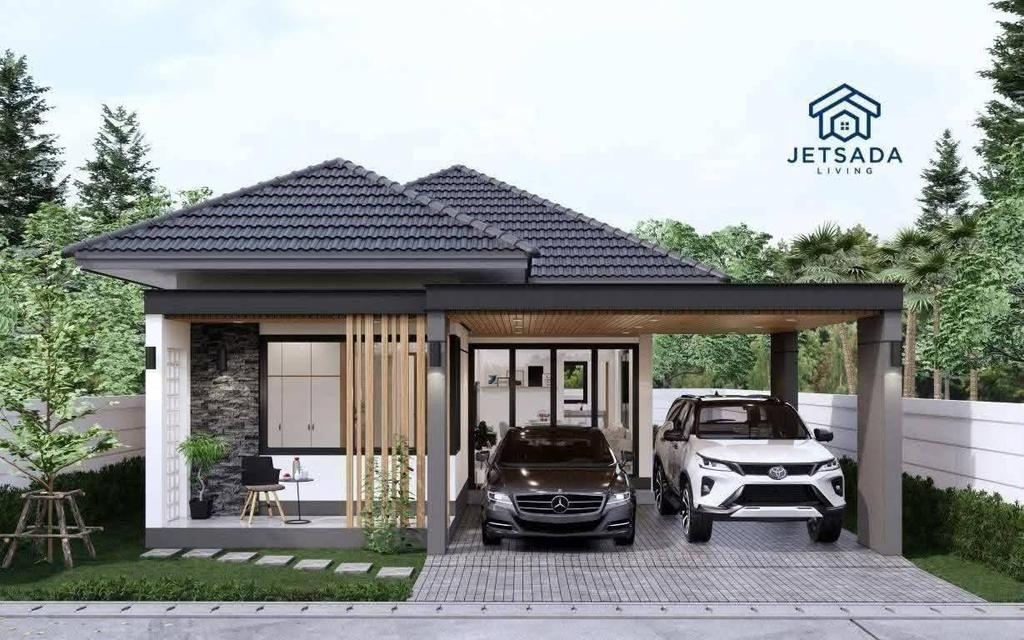 บ้านเดี่ยวสร้างใหม่พร้อมเข้าอยู่กลางเมืองเชียงรายทำเลไข่แดง 7