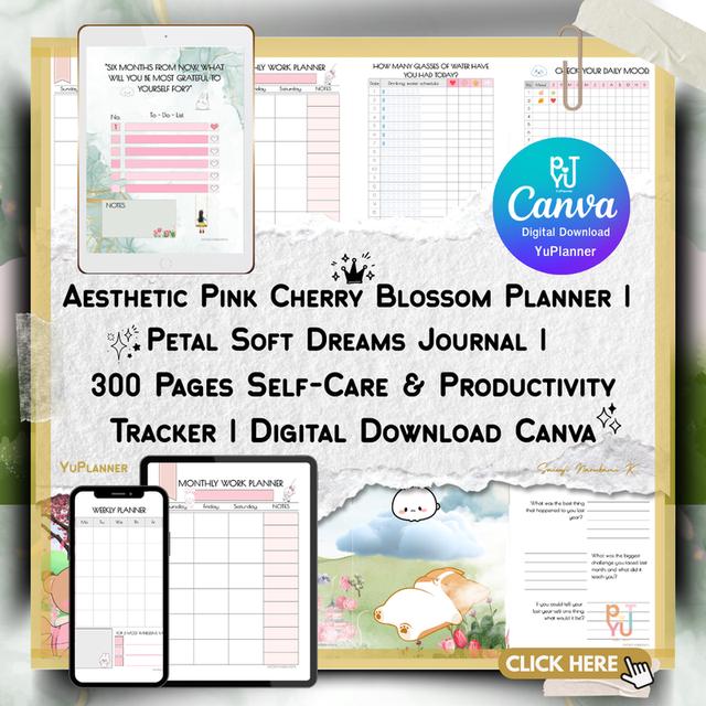 Petal Soft Dreams 2026 YuPlanner Digital