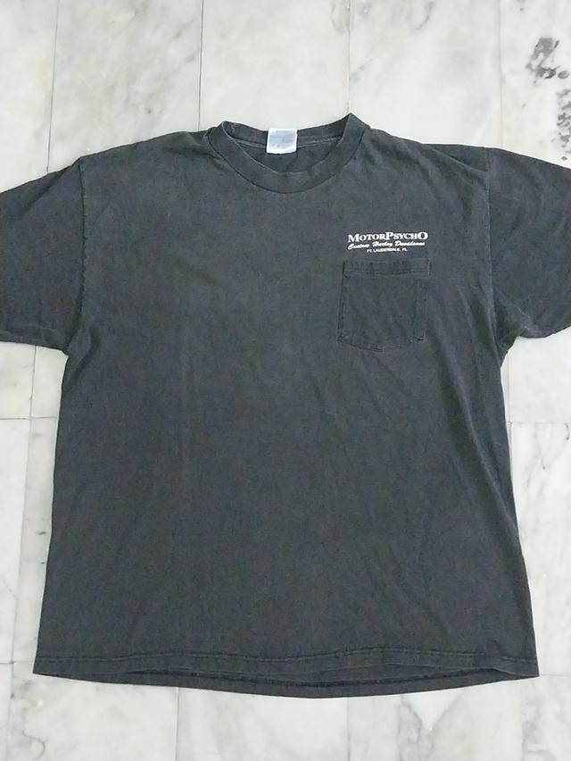 เสื้อยืดแขนสั้น แนวไบค์เกอร์ Vtg 90's MotorPsycho Custom Harley Davidsons Ft.Lauderdale,Fl แท้ มือสอง สภาพดี ของพร้อมส่งครับ
