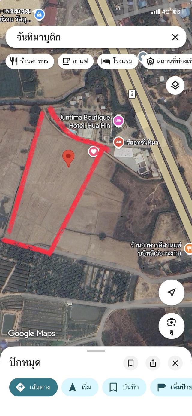 ขายที่ดินชะอำ 10-2-65 ไร่ ราคาไร่ละ 2,500,0000 ล้านบาท ใกล้ถนนเพชรเกษม 100ม. ห่างจากทะเลชะอำ 10 กม 1