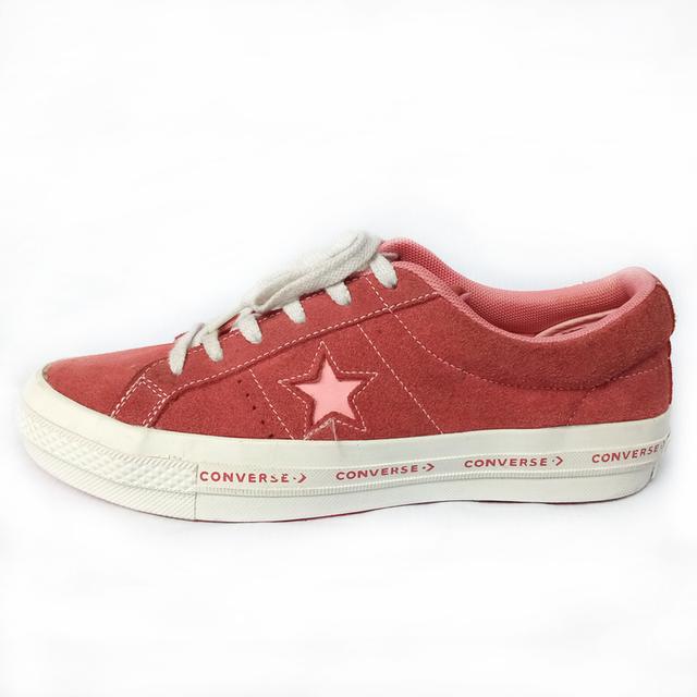 CONVERSE ผ้าใบมือสอง สีชมพู สภาพสวยๆชิคๆ จัดส่งฟรี!!! เก็บปลายทาง