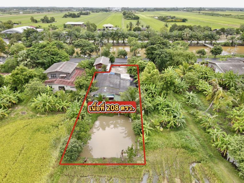 ที่ดินพร้อมบ้านทำเลดี ติดถนน ติดถนนเลียบคลอง 7 ฝั่งคลองหลวง ห่าง อบต.คลอง 7 เพียง 500 เมตร 3