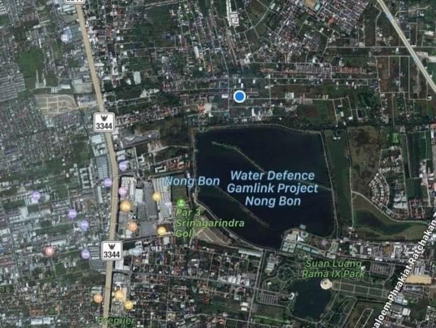 ขาย ที่ดิน นอกหมู่บ้านจัดสรร ไม่ต้องเสียค่าส่วนกลาง ที่ดินศรีนคริน ซอย 45 1 งาน ระยะ 1.2 กม.ถึงสถานีรถไฟฟ้า ศรีนครินทร์ซ