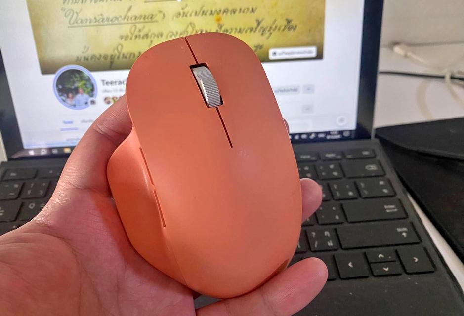 Mouse Microsoft Ergonomic สีพีช 1