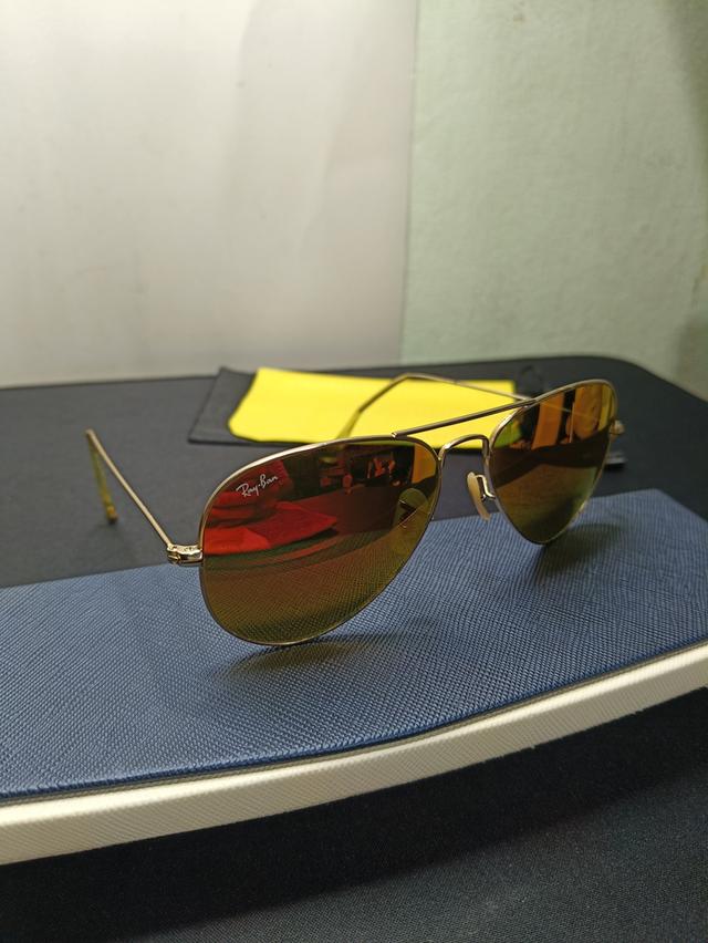 แว่นตากันแดด ทรงนักบิน RB3025 (58-14) Made in Italy งานวินเทจแท้100% รูปย่อยที่ 2