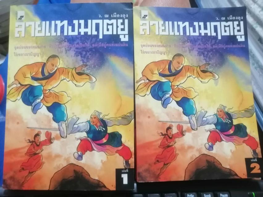 ลายแทงมฤตยู 2 เล่ม จบ หนังสือจีนกำลังภายในมือสอง หายากมาก