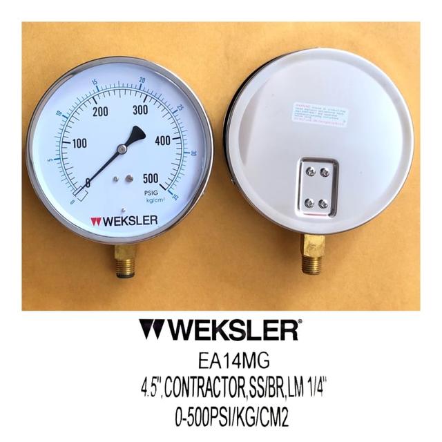 เข้าและจำหน่าย เกจวัดแรงดันPRESSURE GAUGE WEKSLER'EA14 5