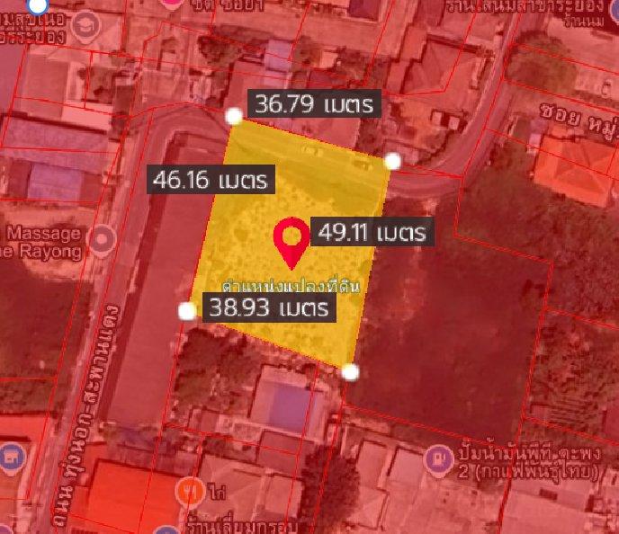 ขายที่ดินทำเลดีเนินพระถมแล้ว 1 ไร่ ติดถนนซ.หมู่บ้านโมเดิร์นซิตี้ ใกล้ห้างแหลมทอง900เมตร เมืองระยอง 8