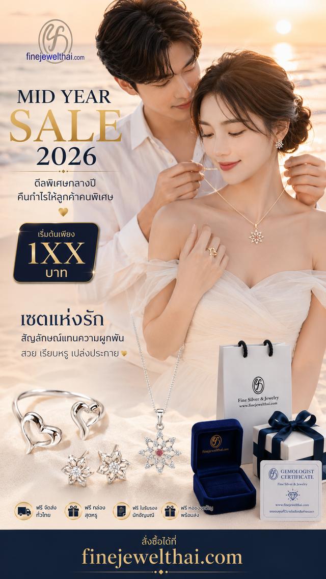 เครื่องประดับเงินแท้ พลอยแท้ ราคาพิเศษ จาก Finejewelthai.com