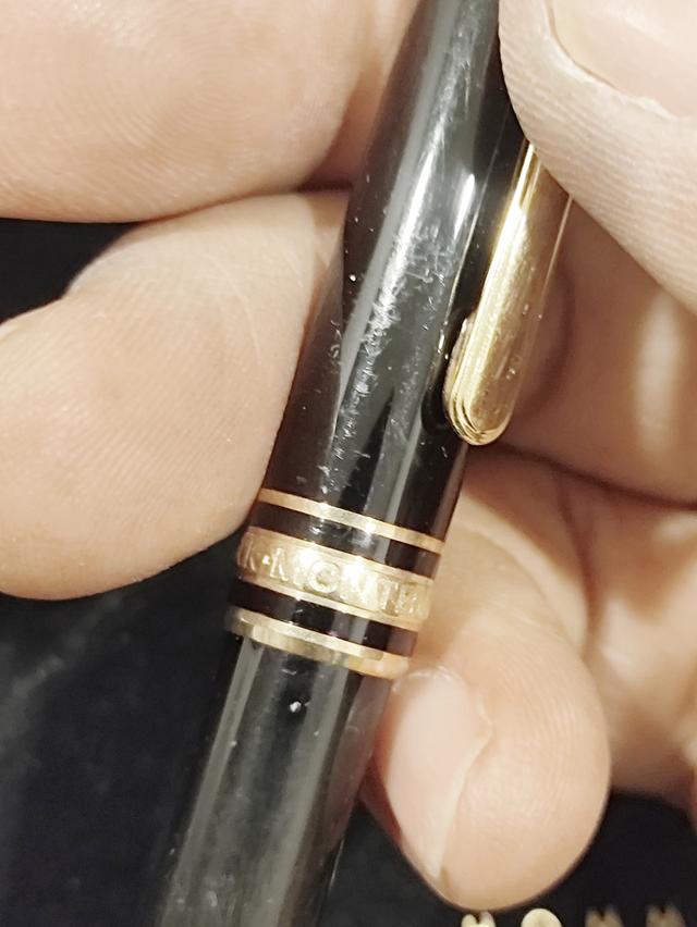 ปากกา มองบลังค์ 116 รุ่น Montblanc Meiterstuck 116 Mozart with Gold Trim Ballpoint Pen รูปที่ 13