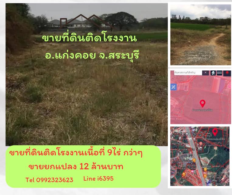 ขายที่ดินสีม่วงอมแดง อ แก่งคอย จ.สระบุรี 1