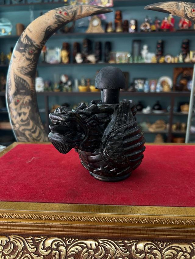 กาน้ำชามังกร ทำจากหินแกะสลัก 2