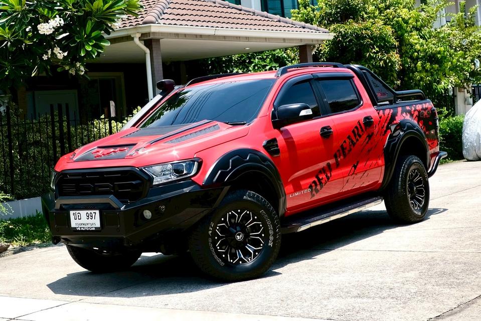 Ford Ranger 2.0 Double cab 4WD Limited ปี2020 สีแดง ไมล์ 50,000 กม.