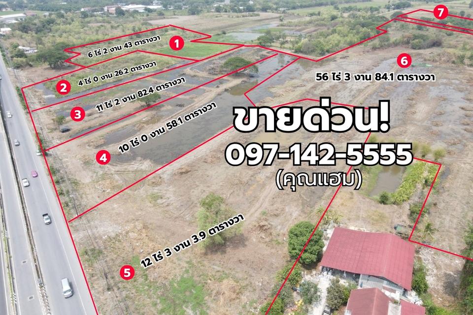 ขายที่ดินเปล่า สามโคก  ปทุมธานี  จำนวนหลายแปลง 3