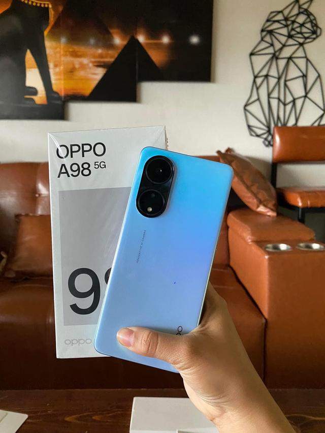 OPPO A98 5G สีฟ้า  1
