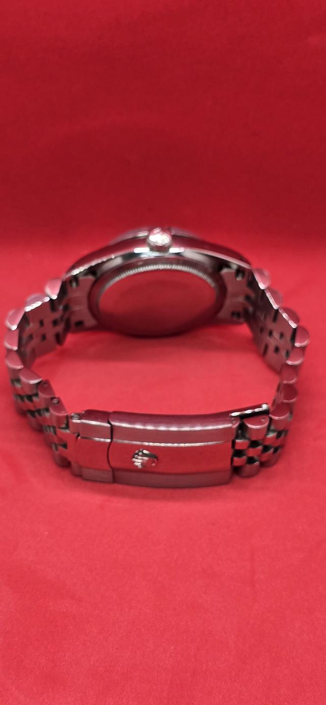 ROLEX datejust AUTOMATIC งานประกอบ หน้าแท้ ขอบแท้ทองคำขาวเม็ดทองคำขาว เครื่อง eta swiss สายงายเดรด ขาย25000 รูปที่ 12