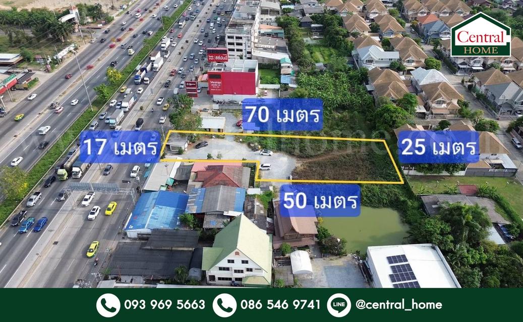 ที่ดินเปล่า 1 ไร่ ติดถนนกาญจนาภิเษก ซอยวัดพระนอน ใกล้ตลาดพระปิ่น 3 1