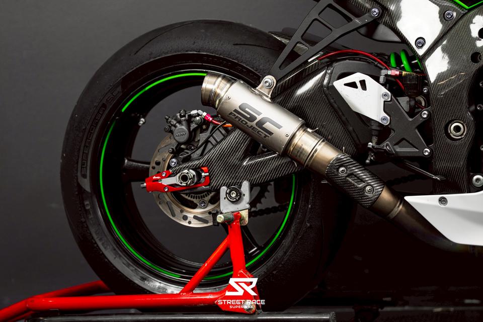 🔥kawasaki zx10r ปี 2018 🔥 ทำตัวใหม่ คาร์บอนแน่น ชุดสีแท้ทั้งคัน 😈🏍️ ล้อ machesini หล่อจัด 👀💨 รูปที่ 7