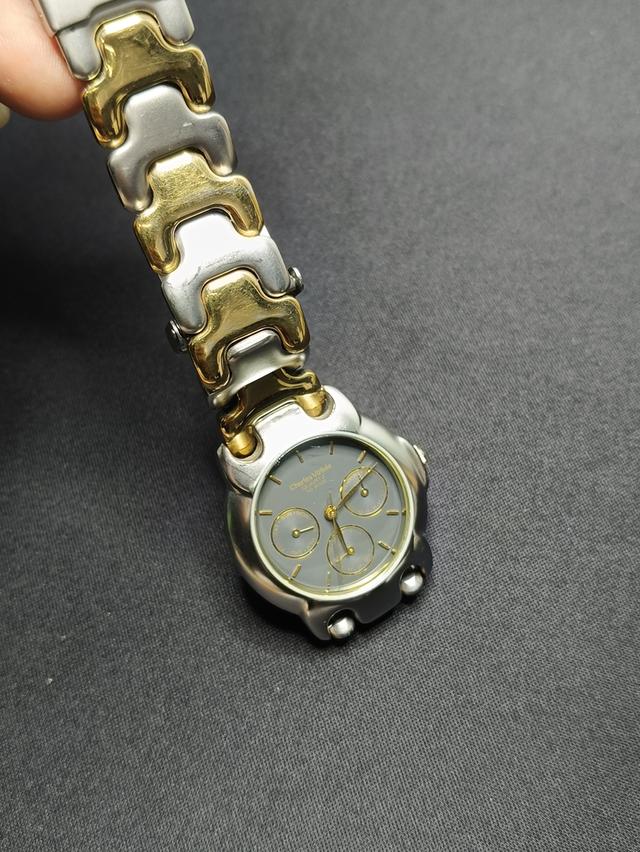 นาฬิกาข้อมือมือสอง Charles Vögele CV-7246 สองกษัตริย์ หน้าปัดเทา Quartz วินเทจ รูปที่ 8