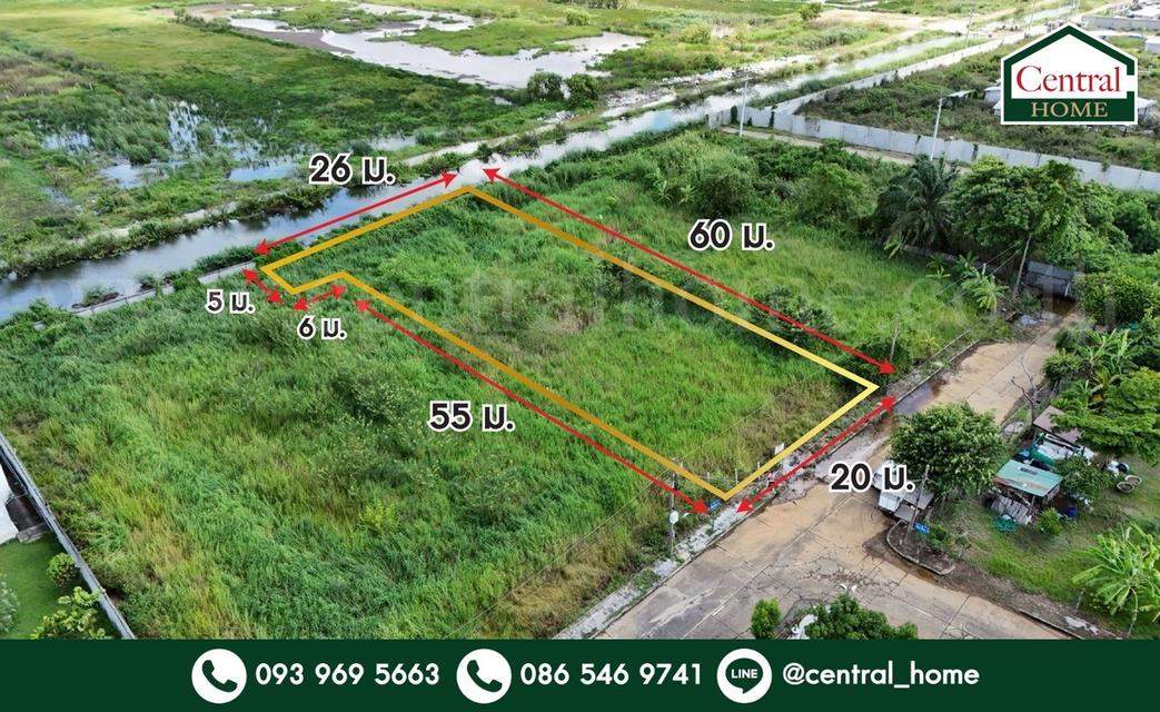 ที่ดิน 316 ตร.วา ถมแล้ว หมู่บ้านกฤษดานคร 19 - คลองหลวง 1 