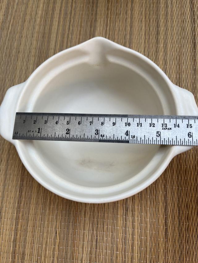 หม้อดินเผาญี่ปุ่น (หม้อนาเบะ) วาดลายพู่กัน มือสองสภาพดี รูปที่ 4