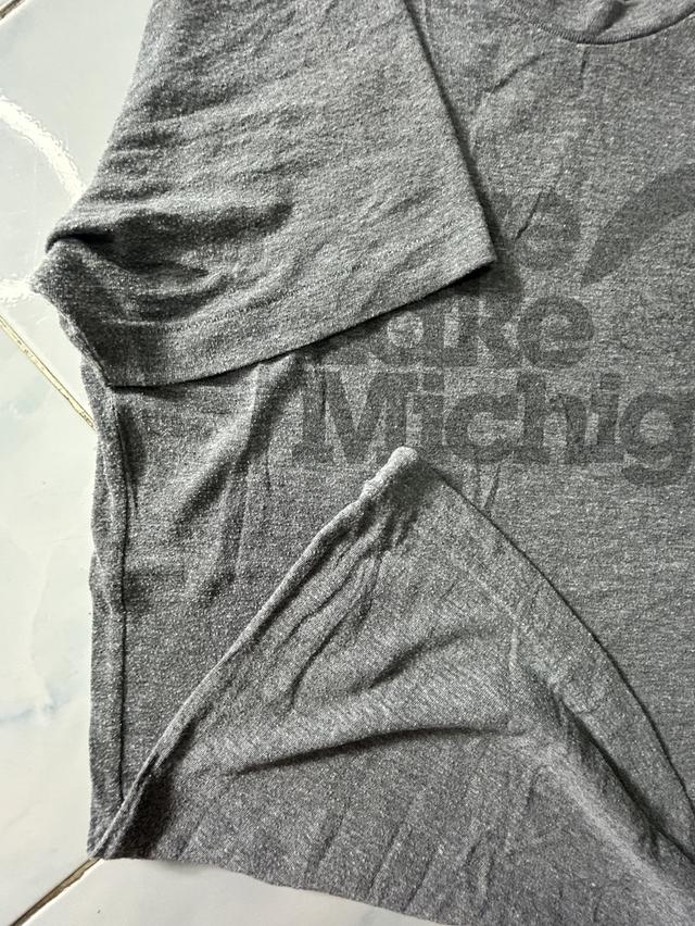 🇺🇸 Vintage Style: The Mitten State "Love Lake Michigan" | Made in USA | แขนเดี่ยว | ผ้าเนื้อทราย รูปที่ 7