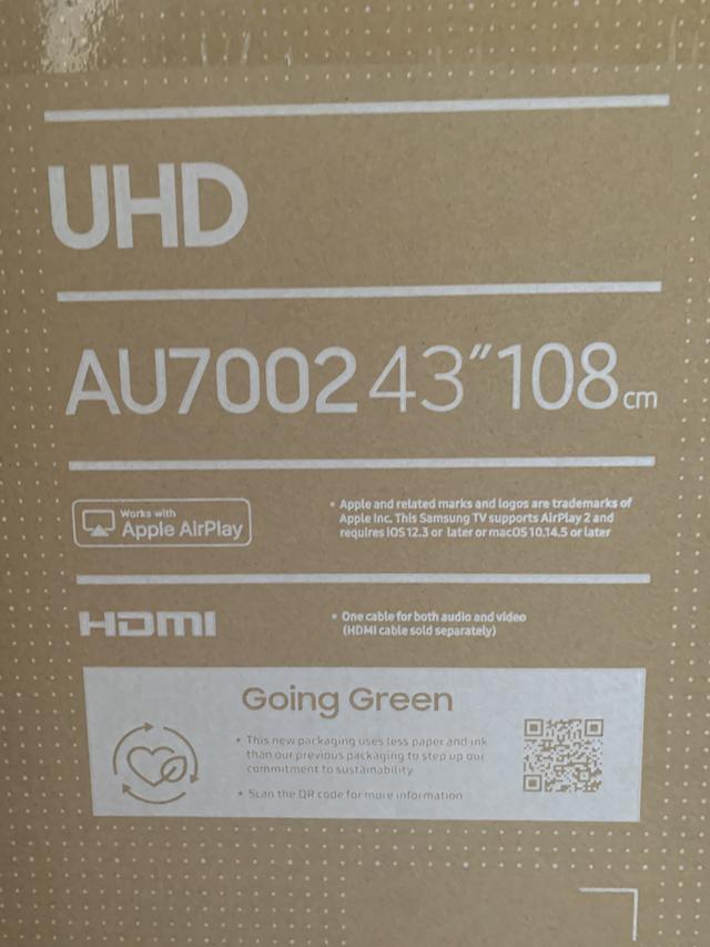 SAMSUNG Smart 4K Crystal UHD TV ขนาด 43 นิ้ว 4