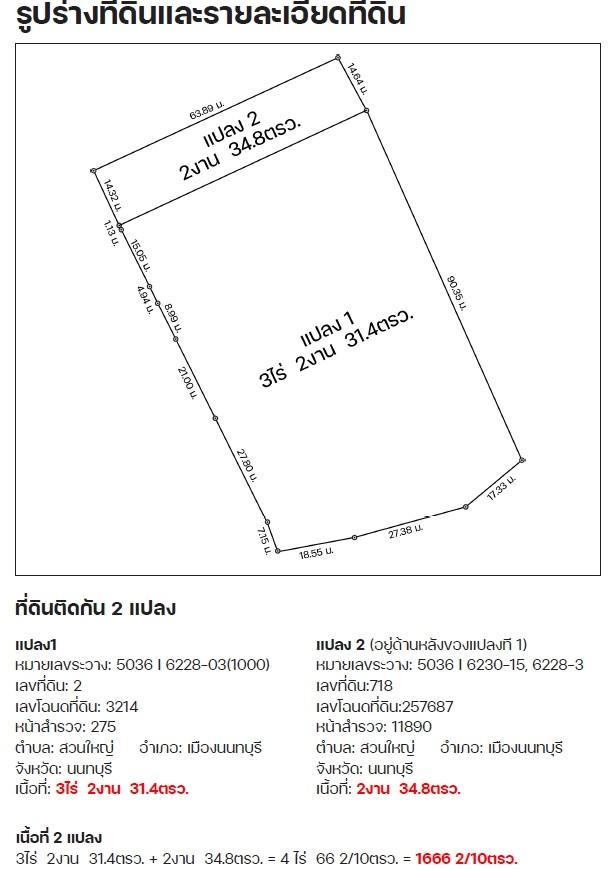 ขายที่ดิน บริเวณเชิงสะพานพระราม 5เทศบาลนครนนทบุรี อำเภอเมืองนนทบุรี นนทบุรี 3