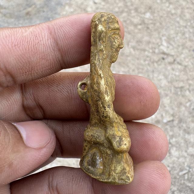 พระงั่งเขมร พิมพ์โล้นเล็ก พระเครื่อง รูปที่ 4