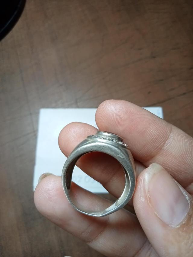 แหวนเงินหัวพลอยไพลินงานสั่งทำเก่า