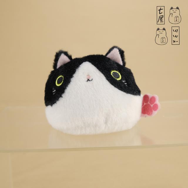ตุ๊กตา แมวก้อน เนโกะดังโงะ ฮาจิ・หน้าวัวขาว-ดำ 🖤 Hachi Cat Plush・SAN-EI Boeki・Dango Friends・Neko Dango 🐱 ~ Standard Edition ~ Petit・8 cm 🍡 รูปย่อยที่ 2