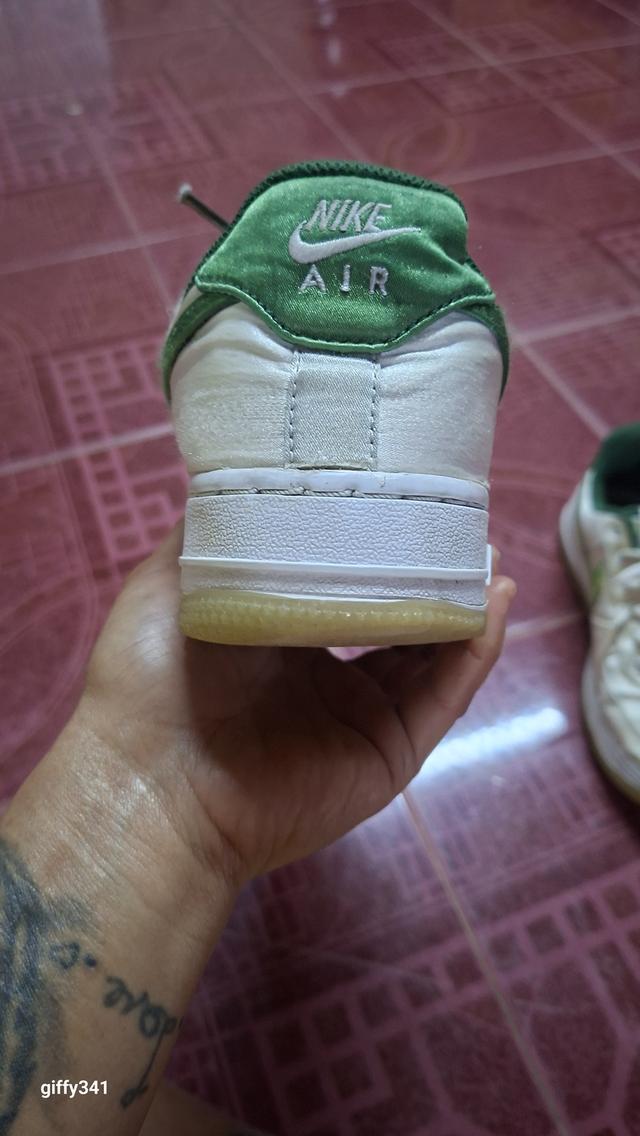 Nike Air Force 1 Low '07 Satin "White Pine Green" (DX6541-101) รูปที่ 5