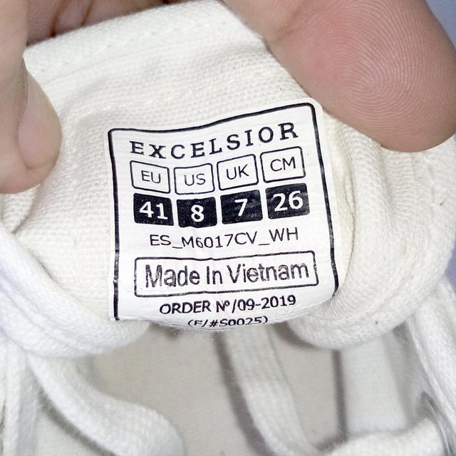 Excelsior ผ้าใบมือสอง สีขาว สภาพเหมือนใหม่ จัดส่งฟรี!!! เก็บปลายทาง 8