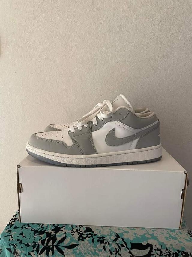 ปล่อยต่อ Nike Air Jordan 1 Low White Wolf Grey  2