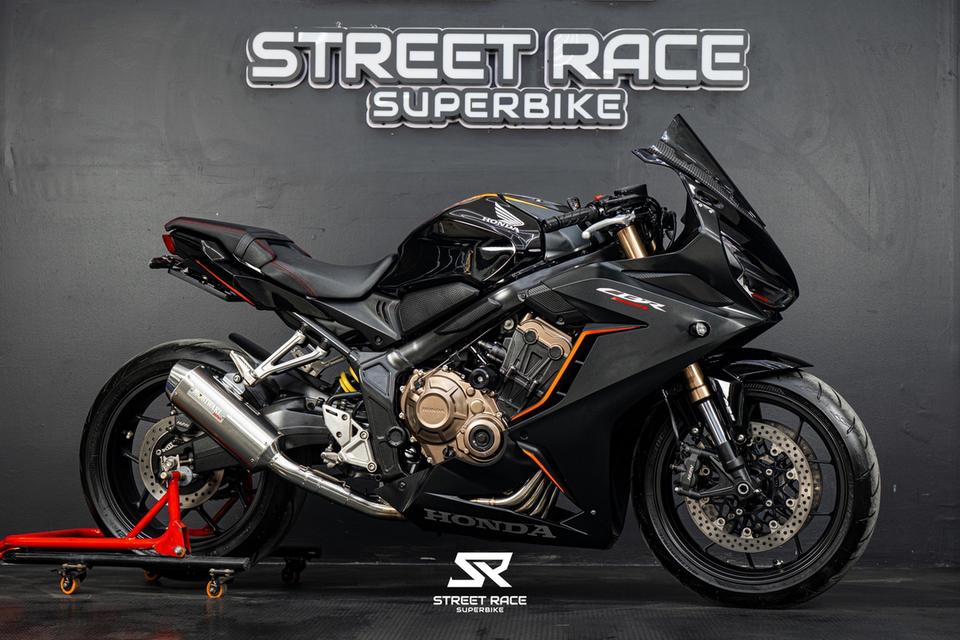 HONDA CBR650R 2022 สีดำ กันสะบัดครบ ไมล์น้อย