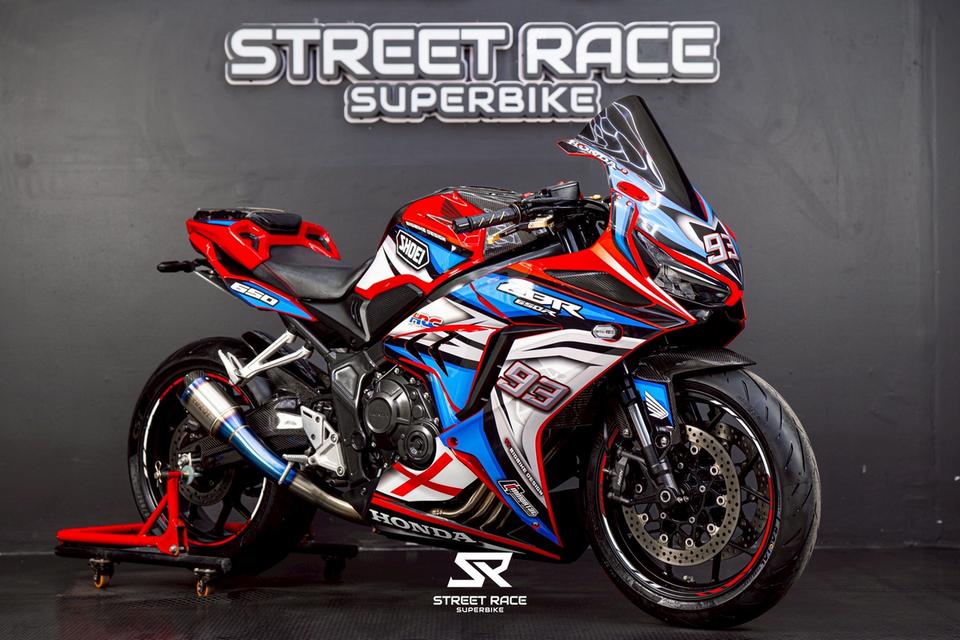 HONDA CBR650R 2023 สีแดง กันสะบัดครบ ท่อไทเทเนียม