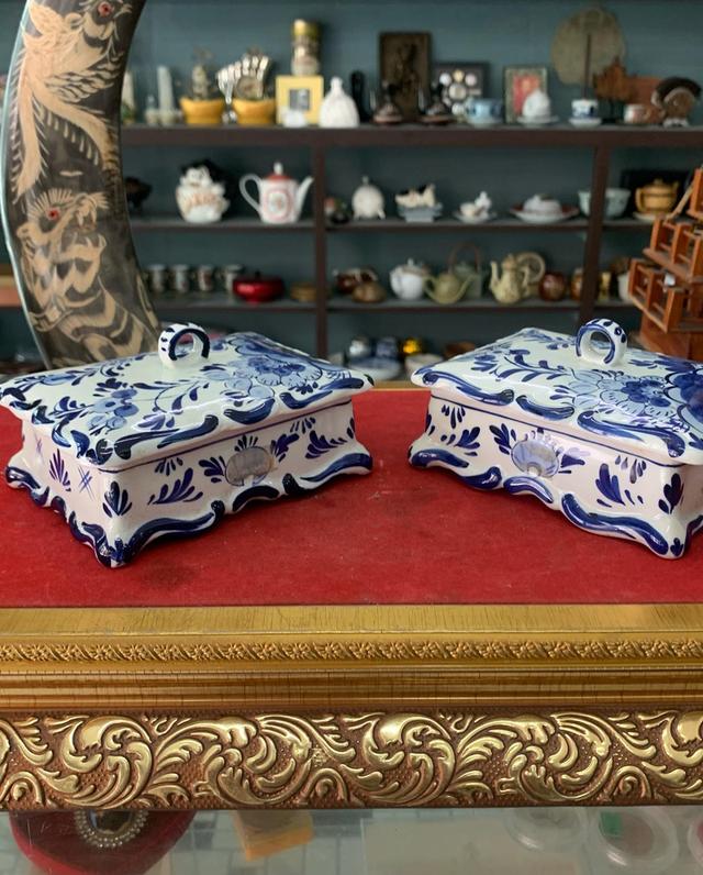 งานเซรามิก hand painted 2 ชิ้น 6
